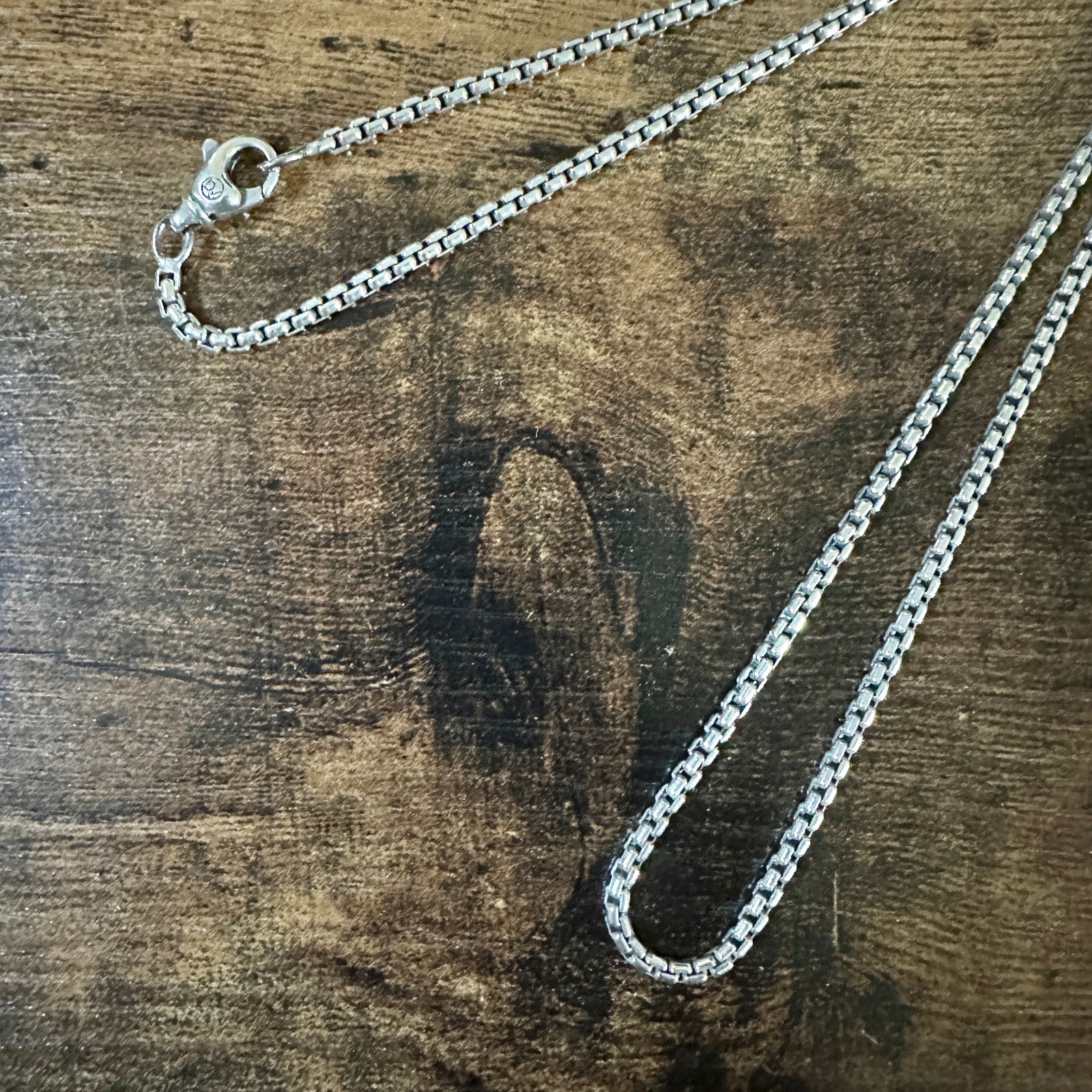 David Yurman Box Chain Necklace in Sterling Silver – 2.7mm – 20″ – FREE SHIPPING