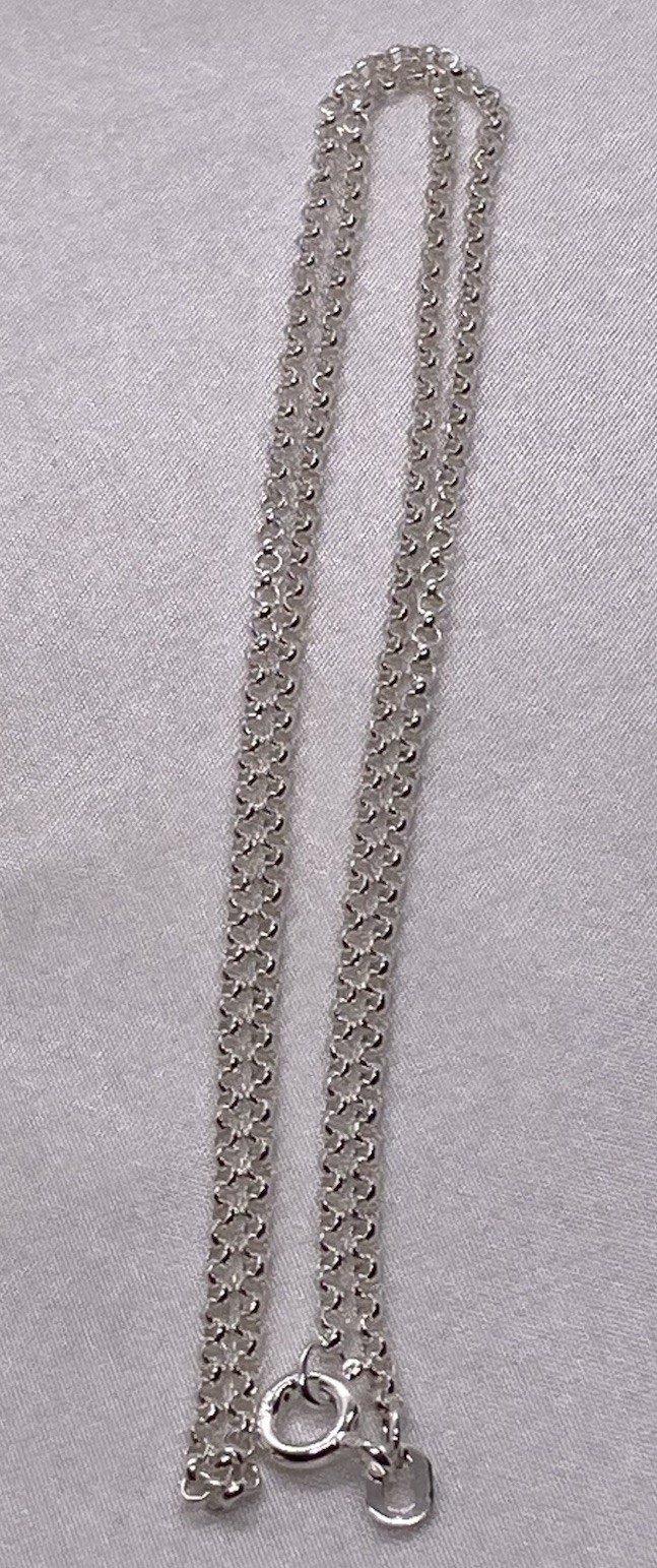 17.5 Inch Sterling Silver Belcher Chain 4grams