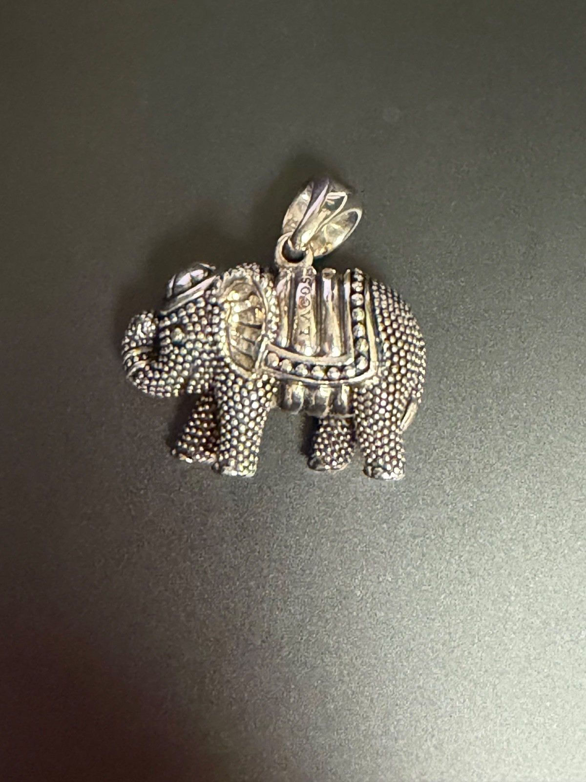 LAGOS Sterling Silver 925 RARE WONDERS Elephant Pendant