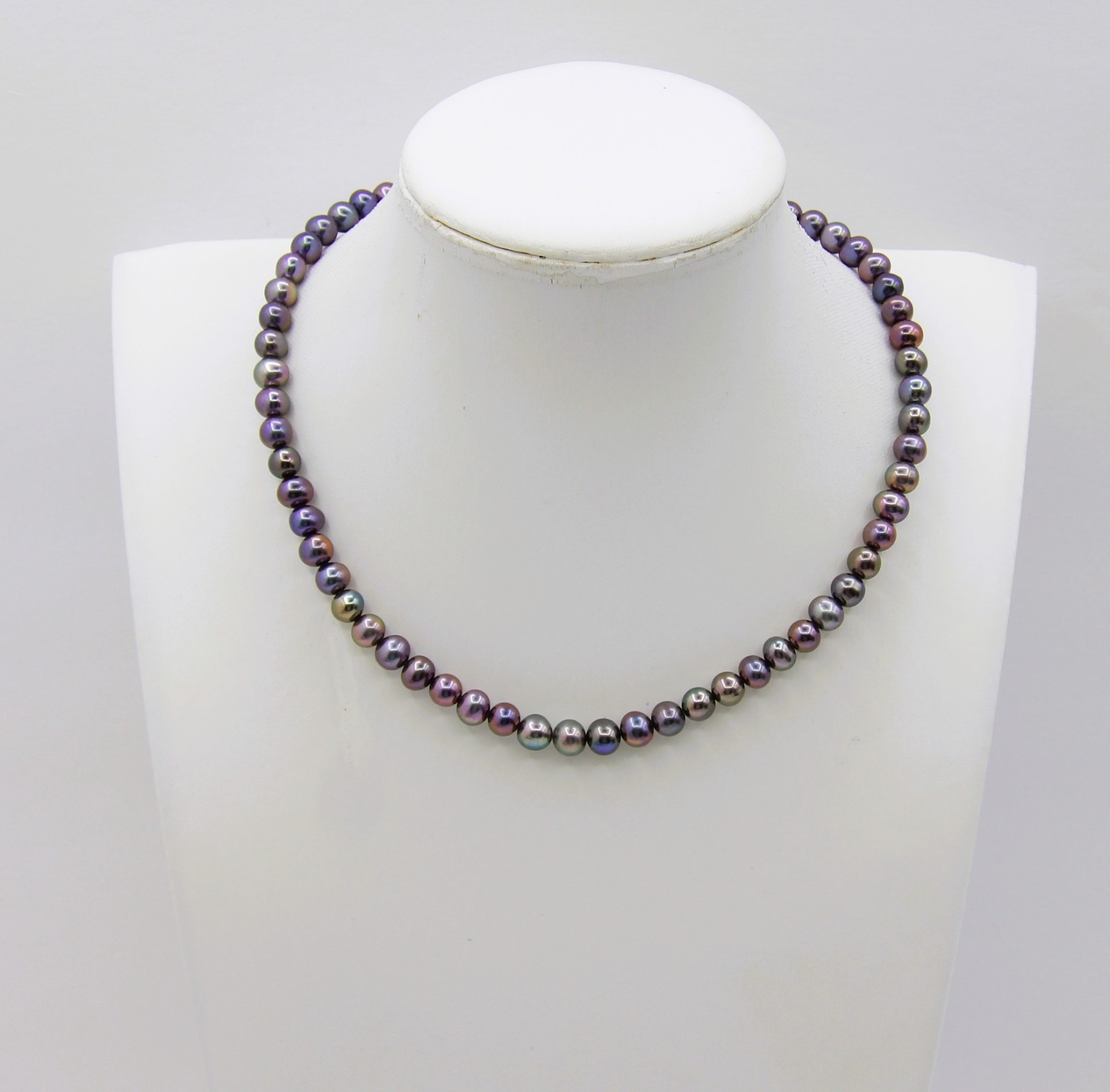 14 inches Long HQ Dark Potato Genuine Freshwater Pearl Necklace Jewelry NK898