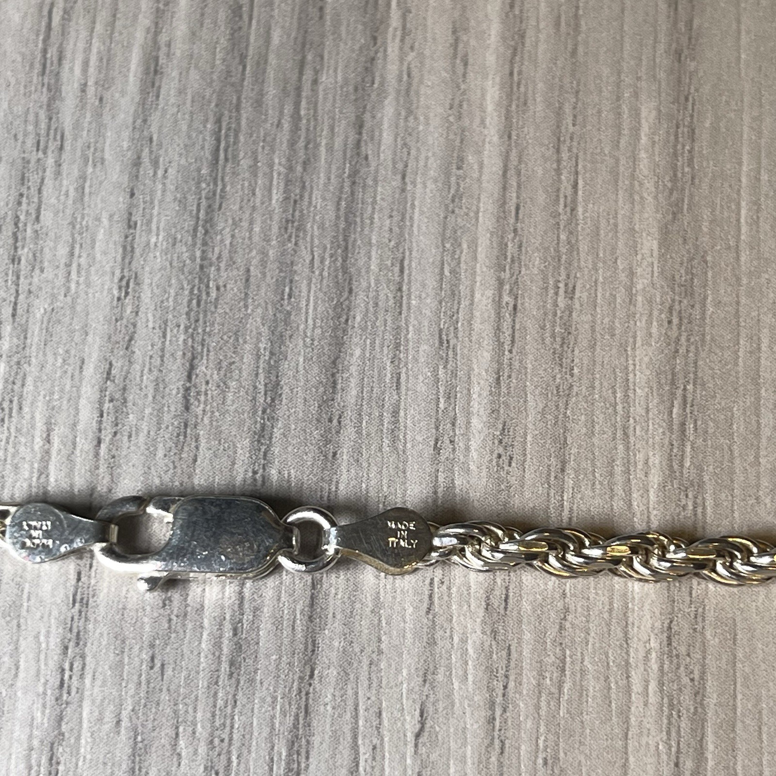 Sterling Silver Necklace 48” MILOR Double Link Rope Chain Made In Italy 46.77g