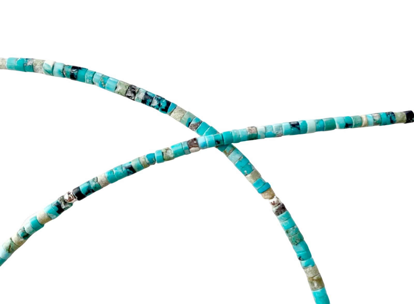 Genuine Green Turquoise 925 Silver Necklace Jewelry Women Handmade USA SELLER
