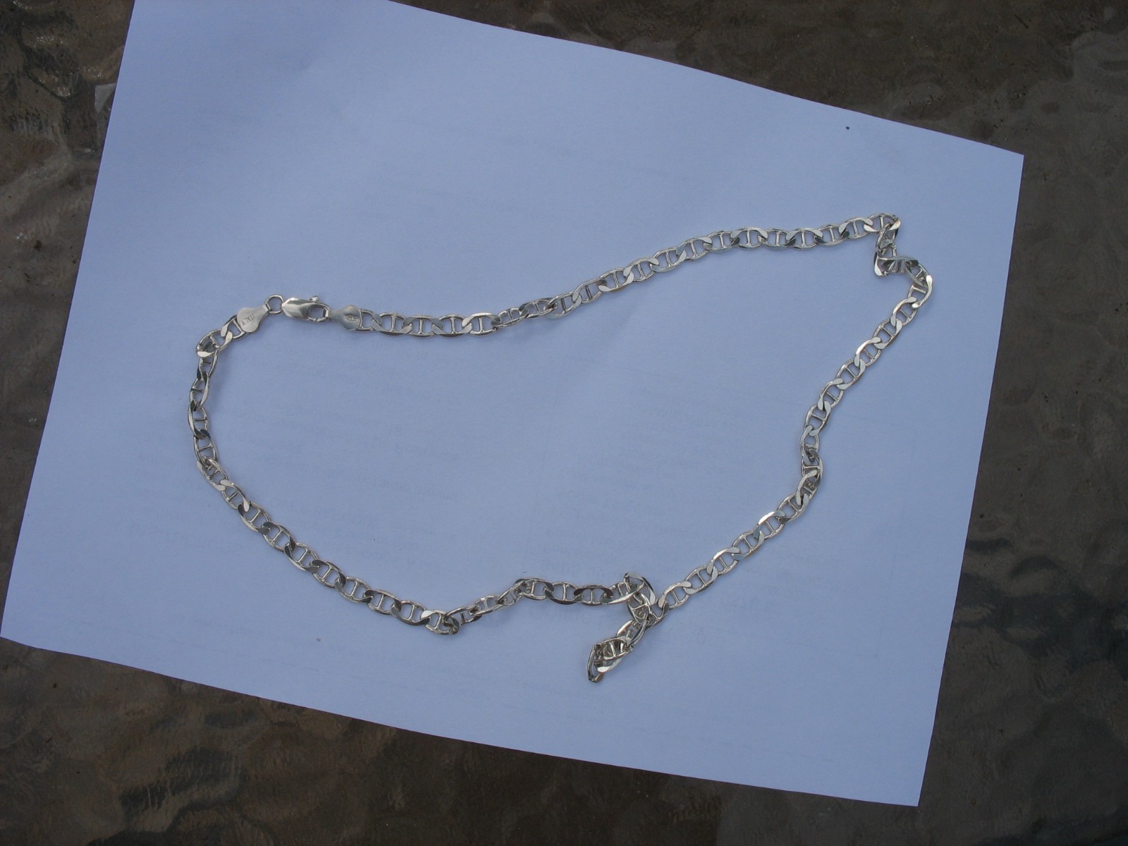 925 Sterling Silver Mariner 4.7mm Link Chain 20” Necklace 16.7g Solid Italy