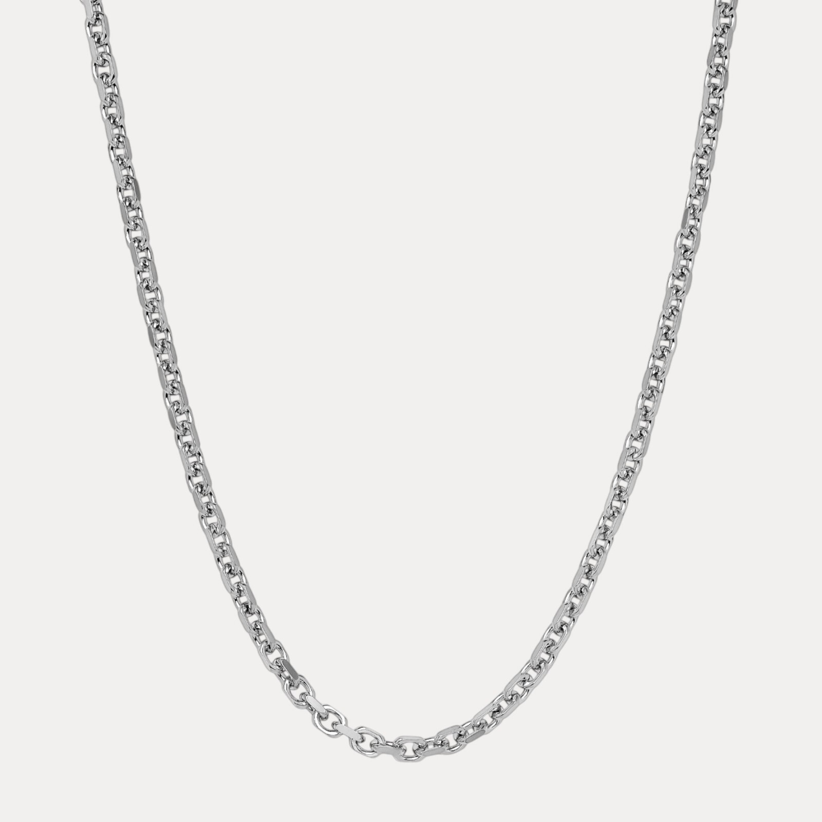 6mm Anchor Chain Necklace – Real Solid 925 Sterling Silver Or 14k Gold Vermeil