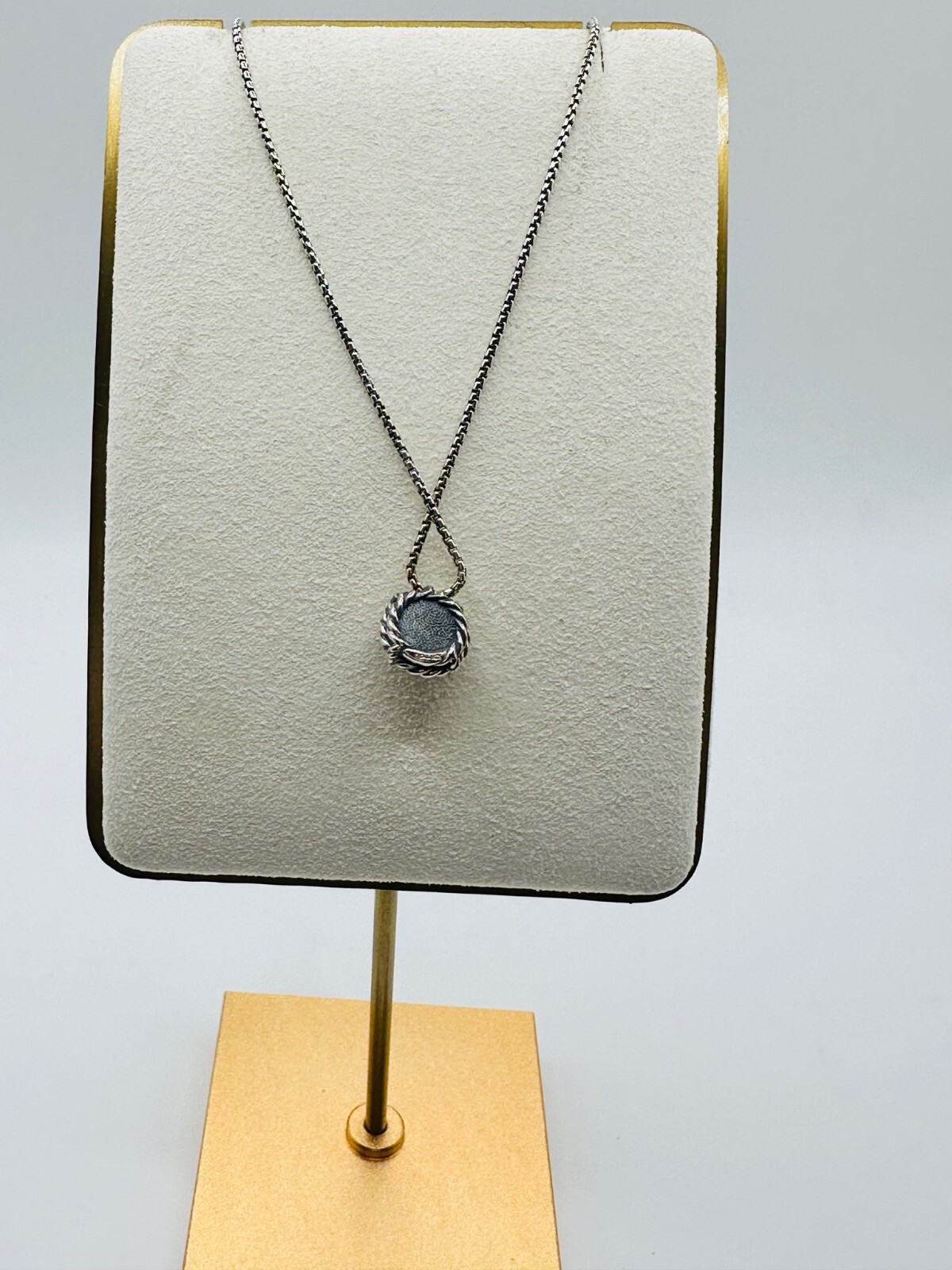 David Yurman Sterling Silver Chatelaine Pendant necklace with Amethyst. I-88