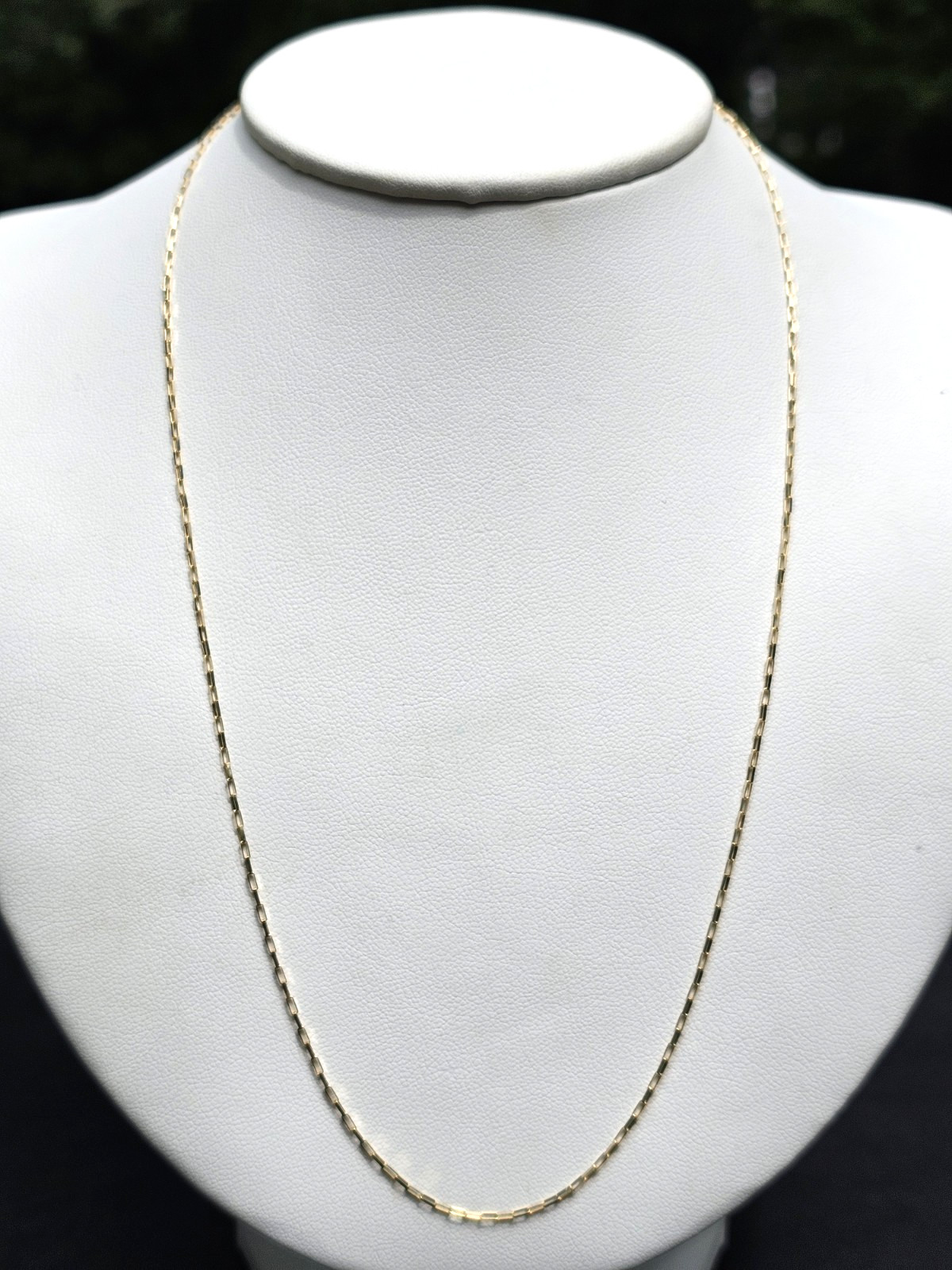Milor cable paperclip 18K yellow gold chain necklace 20″ 1.9 grams 1.1 mm ITALY