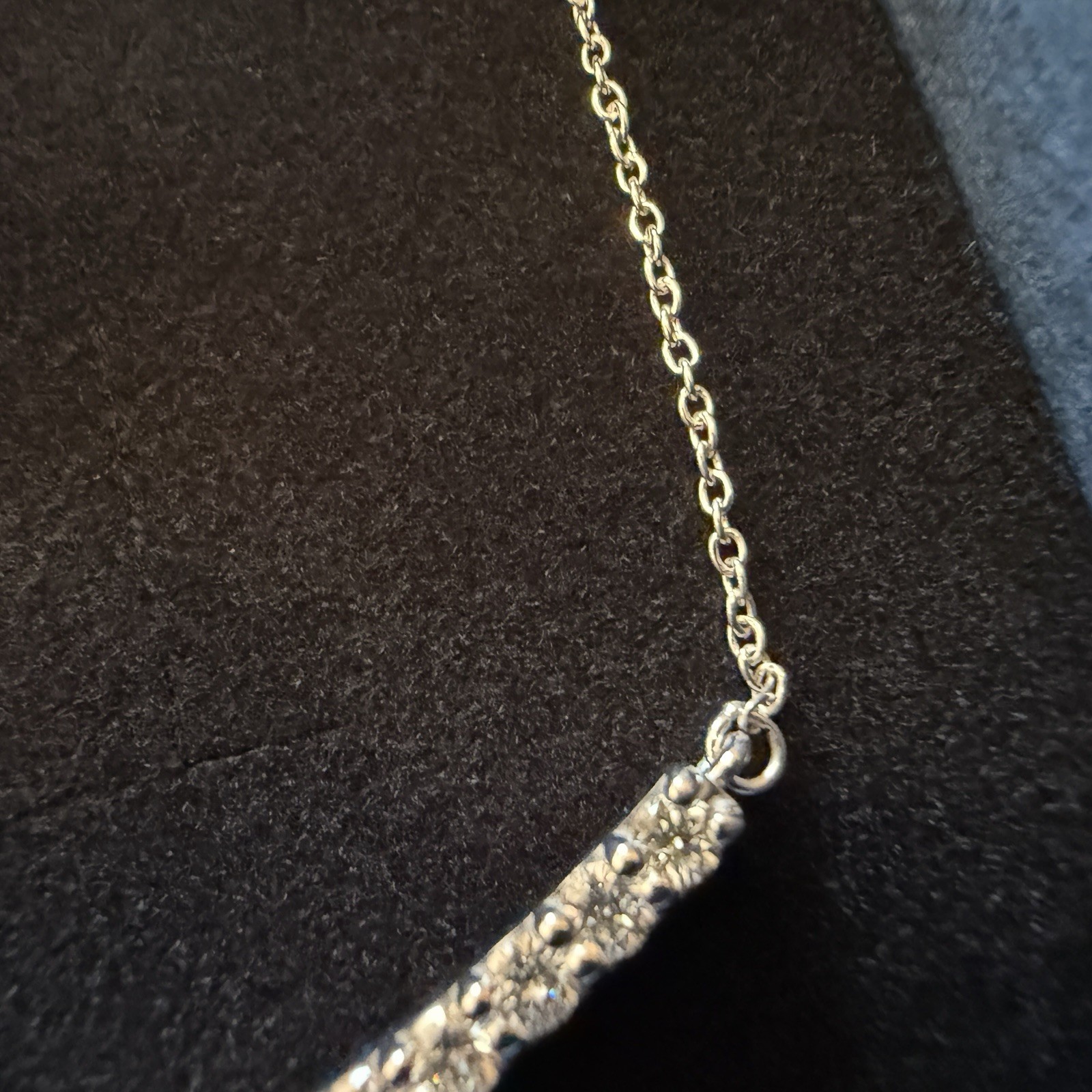 1.00+ Ct F VS Smiley Necklace Lab Created Grown Diamond Real 925 Sterling Silver