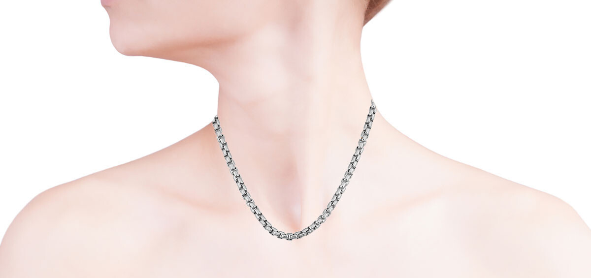 925 Sterling Silver Italian 2.5mm Solid Franco Round Box Link Chain Necklace