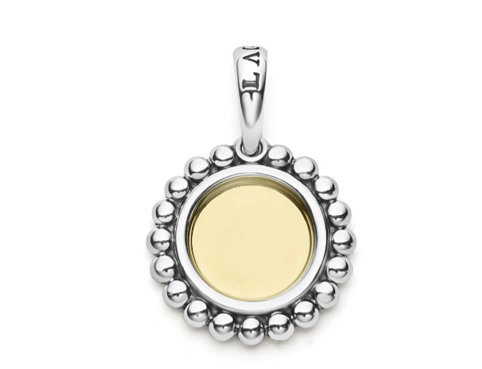 LAGOS Signature Caviar “i” Initial Charm Pendant Sterling Silver $850