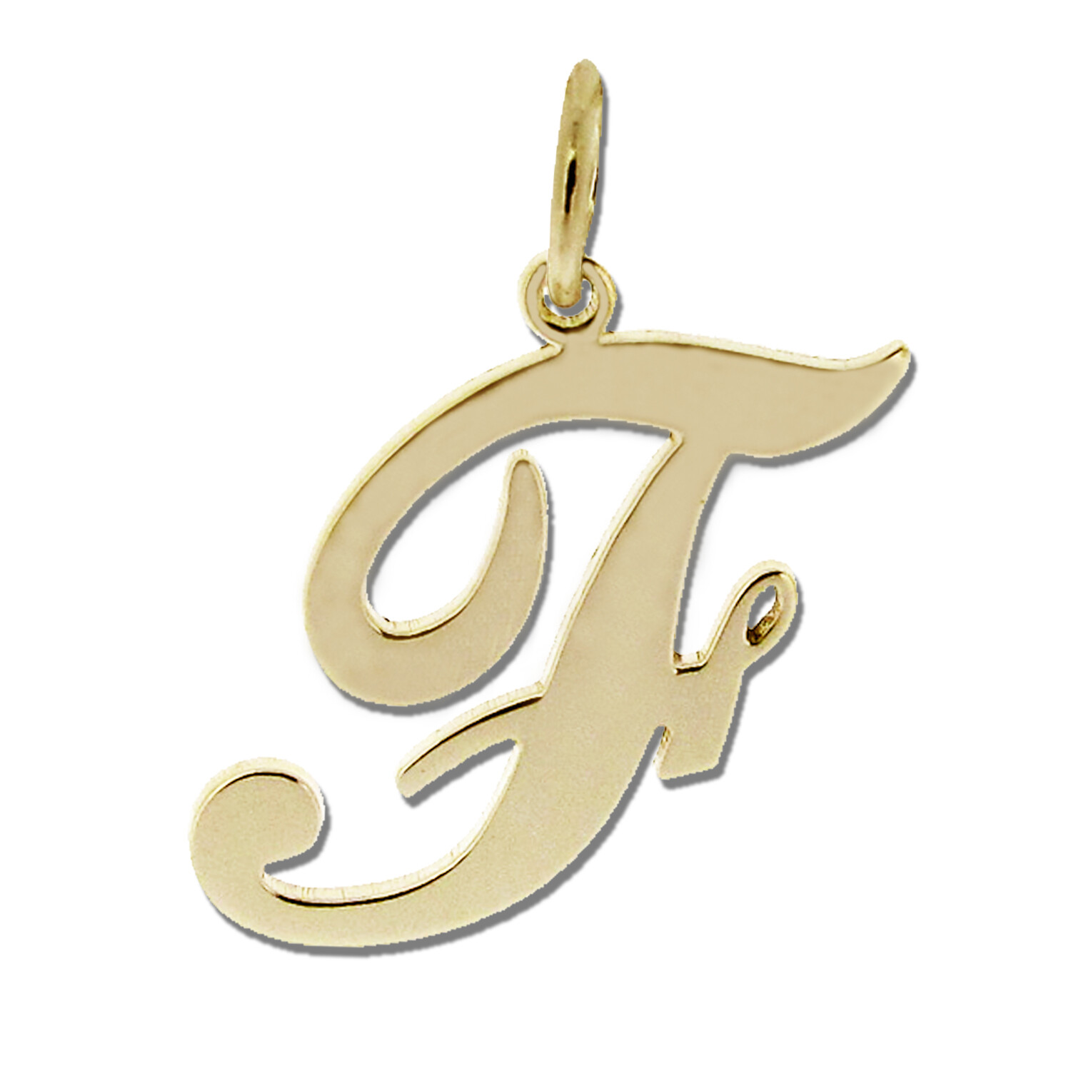 9ct Gold Plated Any Initial Letter Name Pendant Charm Necklace & Chain Option