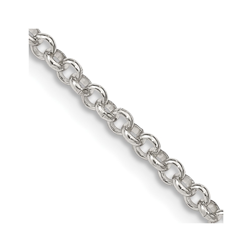 Sterling Silver 2.5mm Rolo Chain Necklace