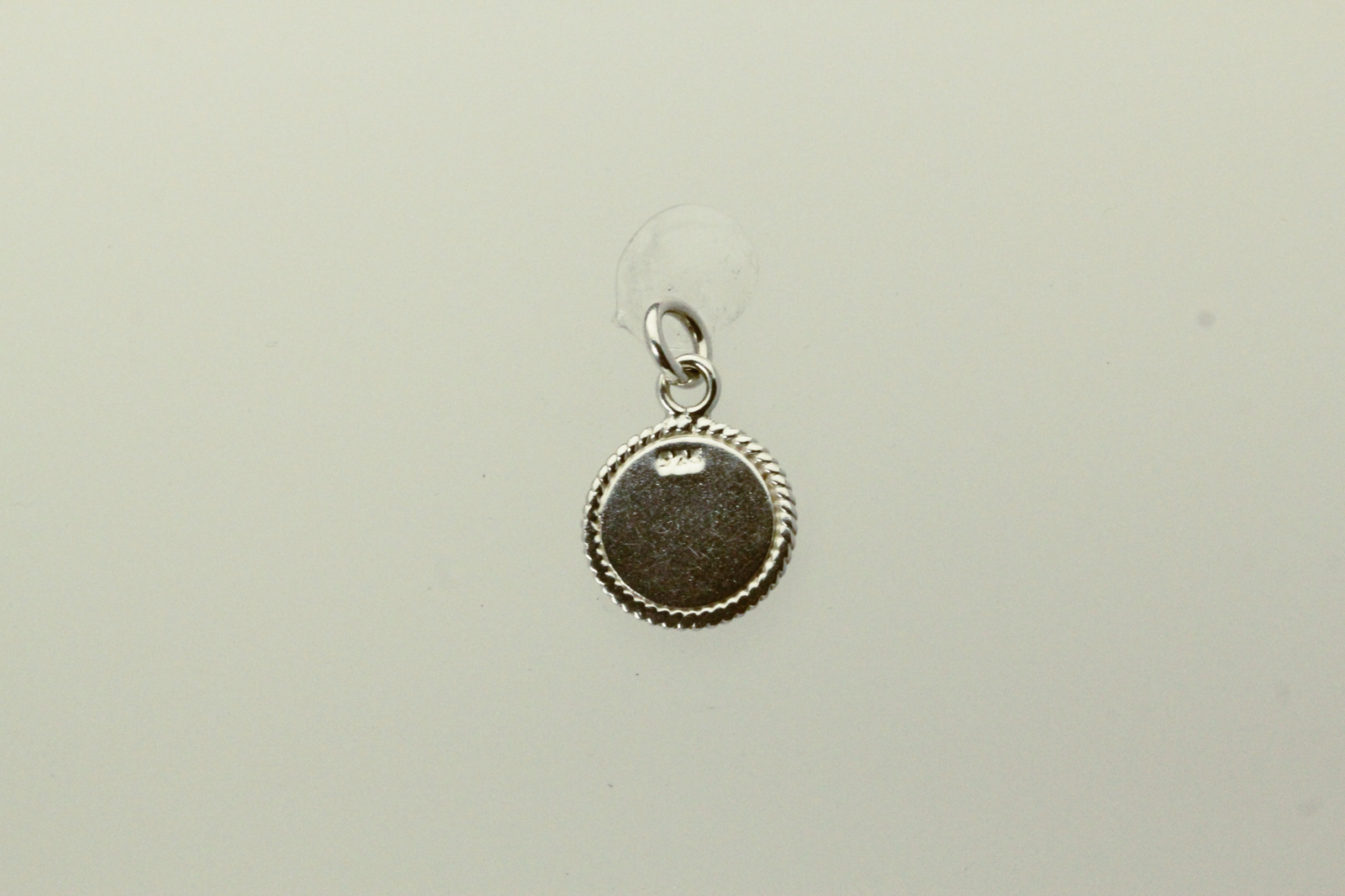 925 Sterling Silver Small Round Engravable Charm or Pendant 3.7 Grams (PEN9026)