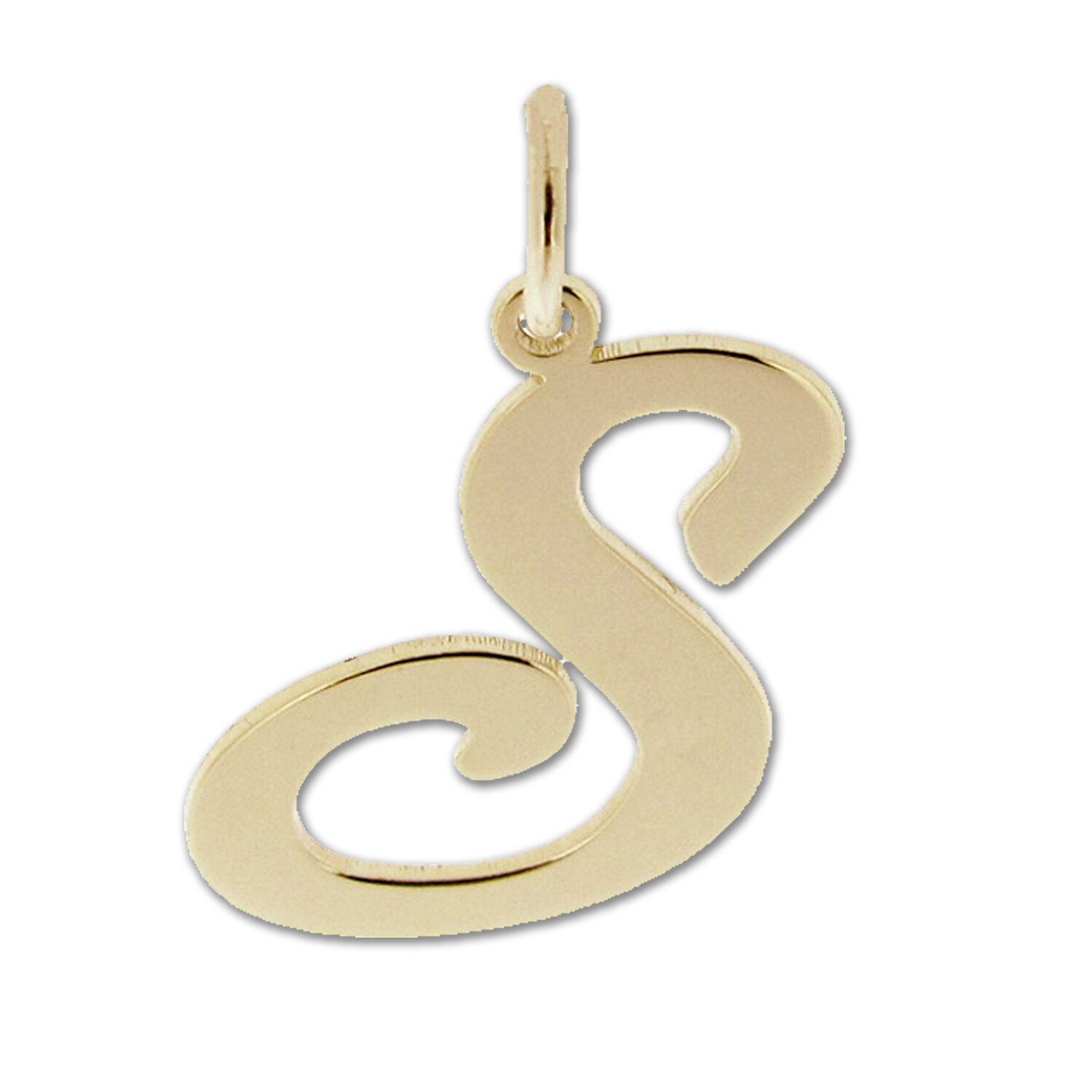 9ct Gold Plated Any Initial Letter Name Pendant Charm Necklace & Chain Option