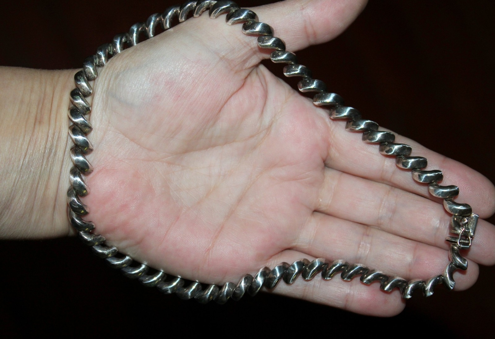 Vintage Italy Milor Solid Sterling San Marco Necklace 33 GRAMS