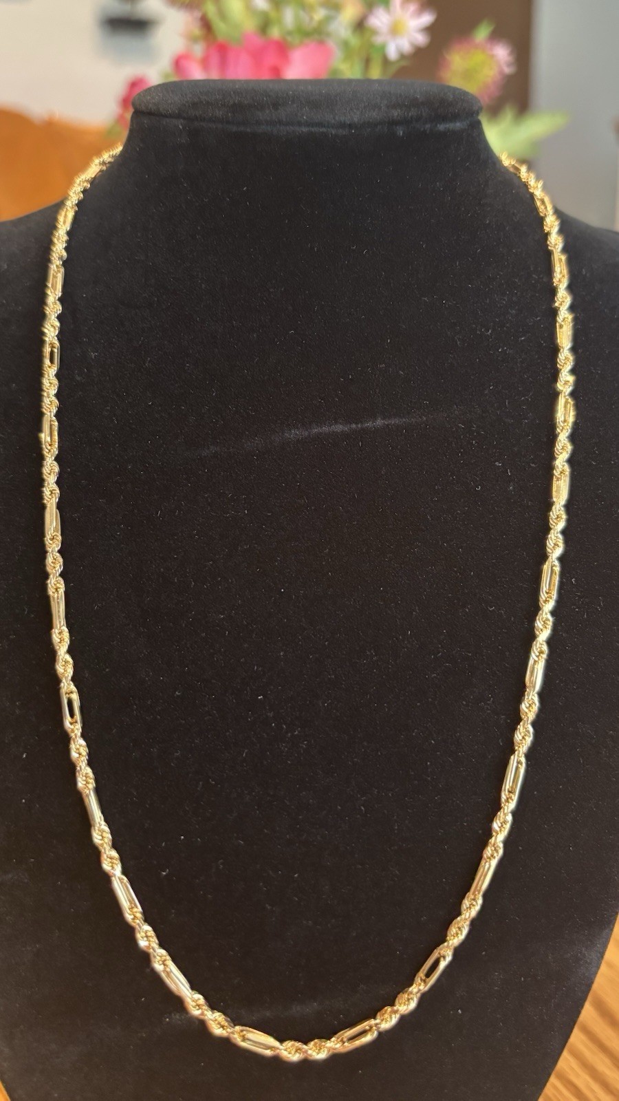 18k real gold Milano Rope Chain