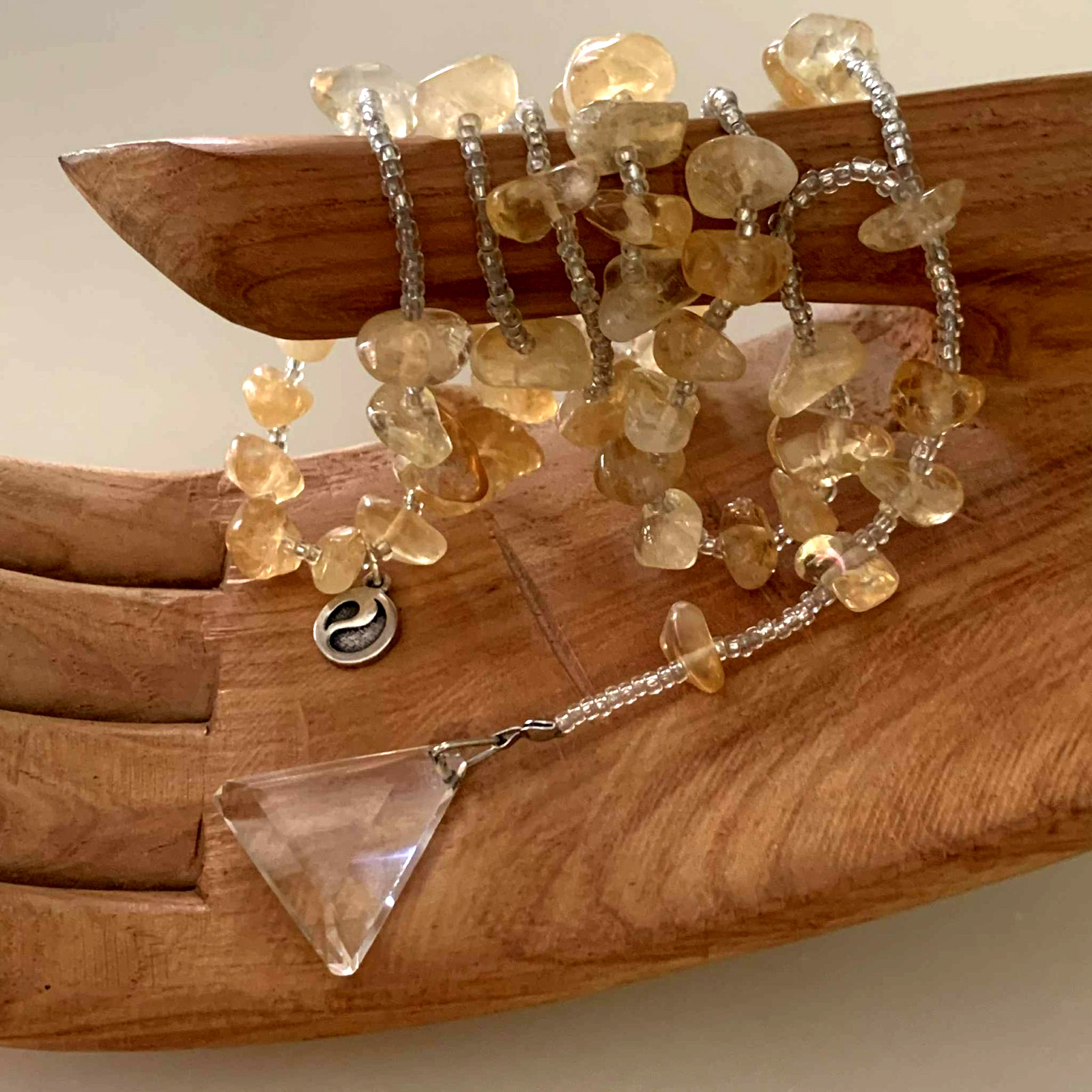 Energy Muse Exquisite “SACRED CITRINE” Necklace 26″ “Light-Happiness-Healing”
