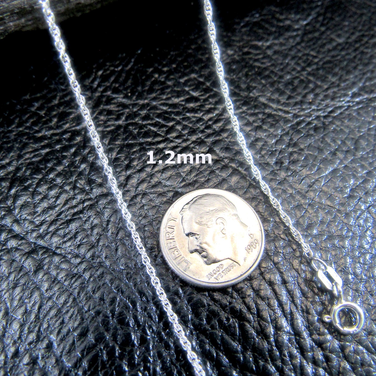Solid 925 Sterling Silver Women’s Italian Twisted Rope / Loose Rope Chain