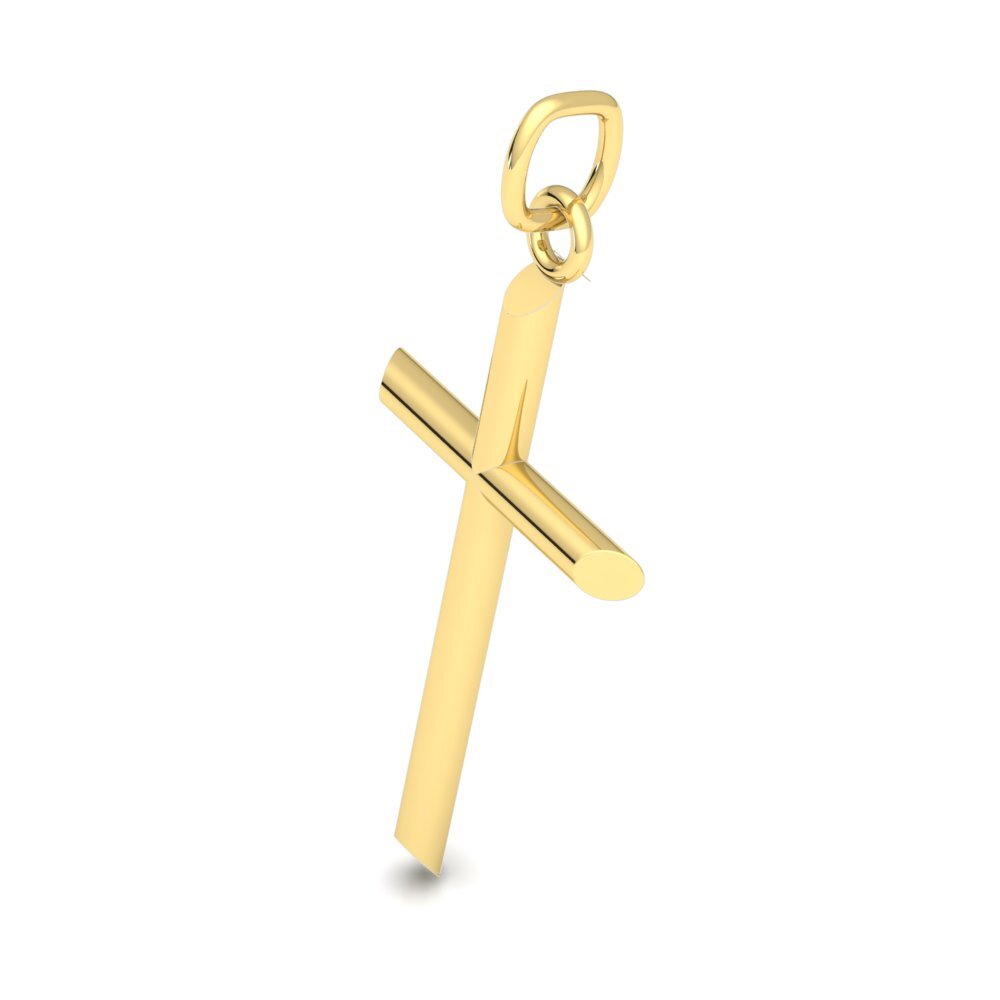 14k Gold Religious Pendant Gift For Him Her Solid 10k 18k Cross