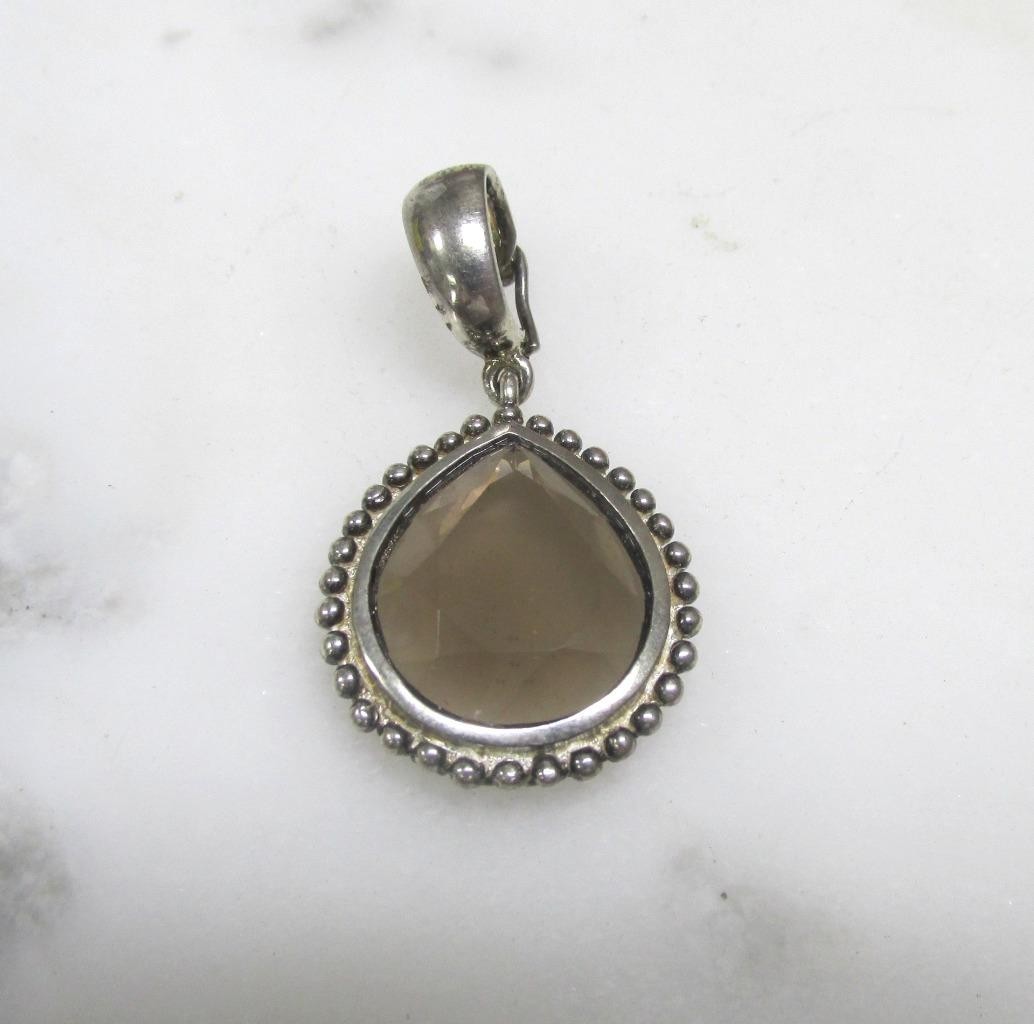 Small Sterling Silver Unknown Stone Dangle Pendant ~ 8.6g ~ 12-G872