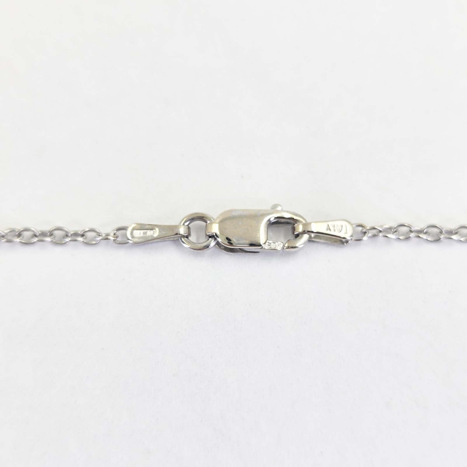 14K White Gold Diamond Chandelier Necklace