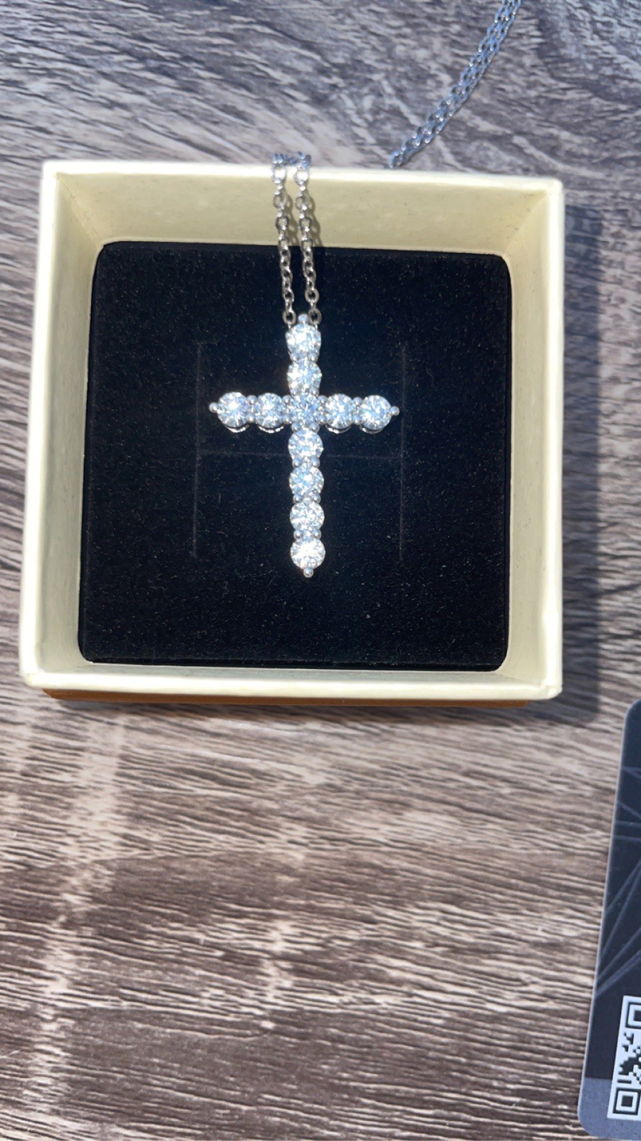 Moissanite Cross Pendant