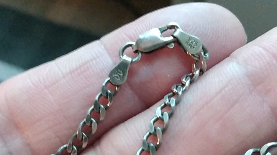 Italian Solid Sterling Silver 24 Inch Link Chain Necklace 925 Silver 10.7 Grams