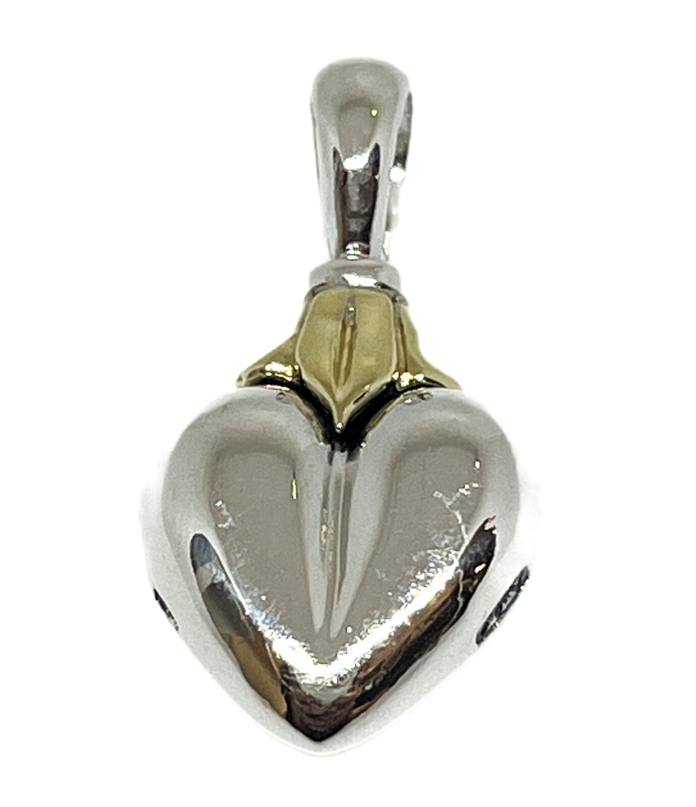 Lagos Signature Caviar 18K/SS Heart Pendant