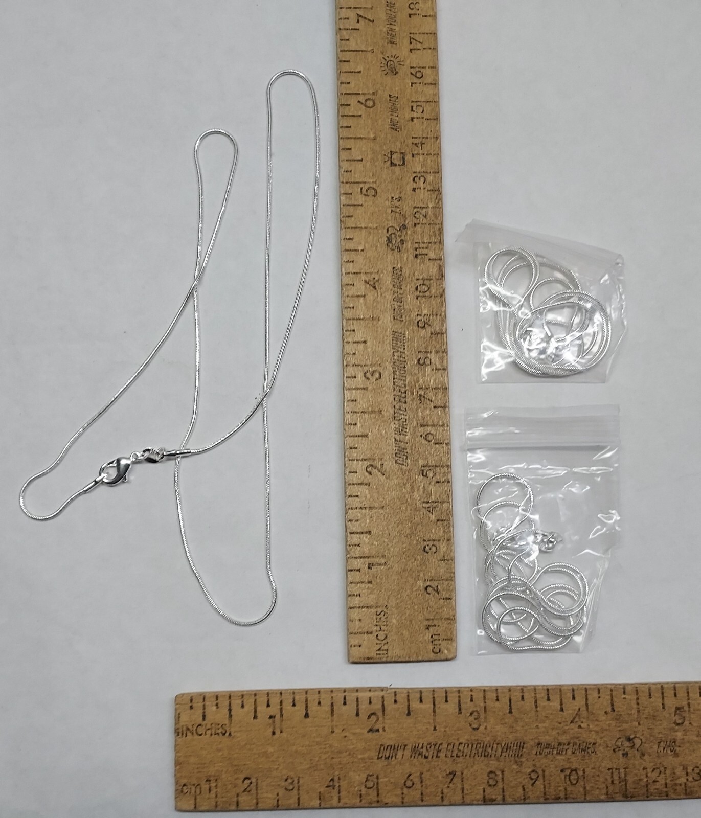 3 – Small round snake necklace – 925 – 24 inch