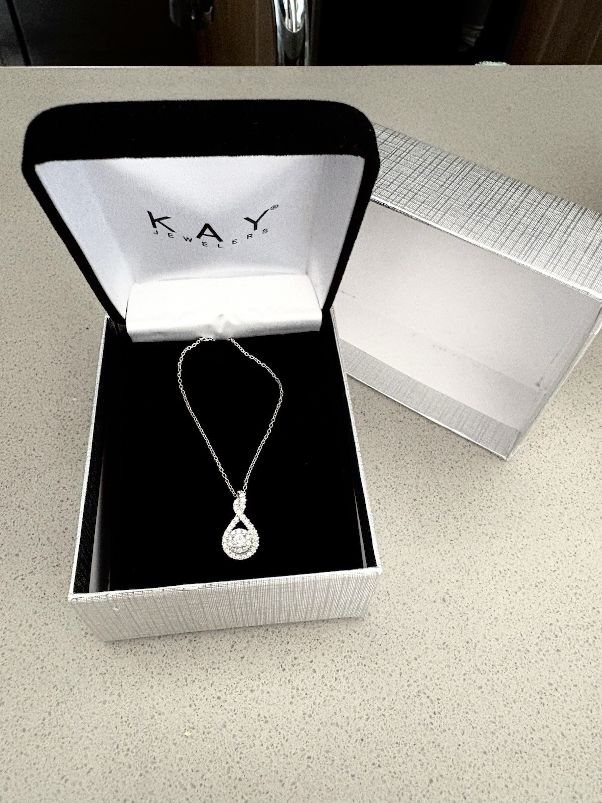 The Leo Diamond 14k White Gold Round-cut Necklace, 36 Diamonds, 0.5ctw