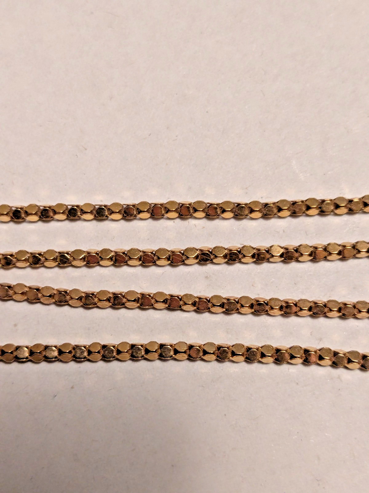18K SOLID YELLOW GOLD NECKLACE UNO A ERRE 1AR 750 20″ 5 GRAM POPCORN CHAIN ITALY