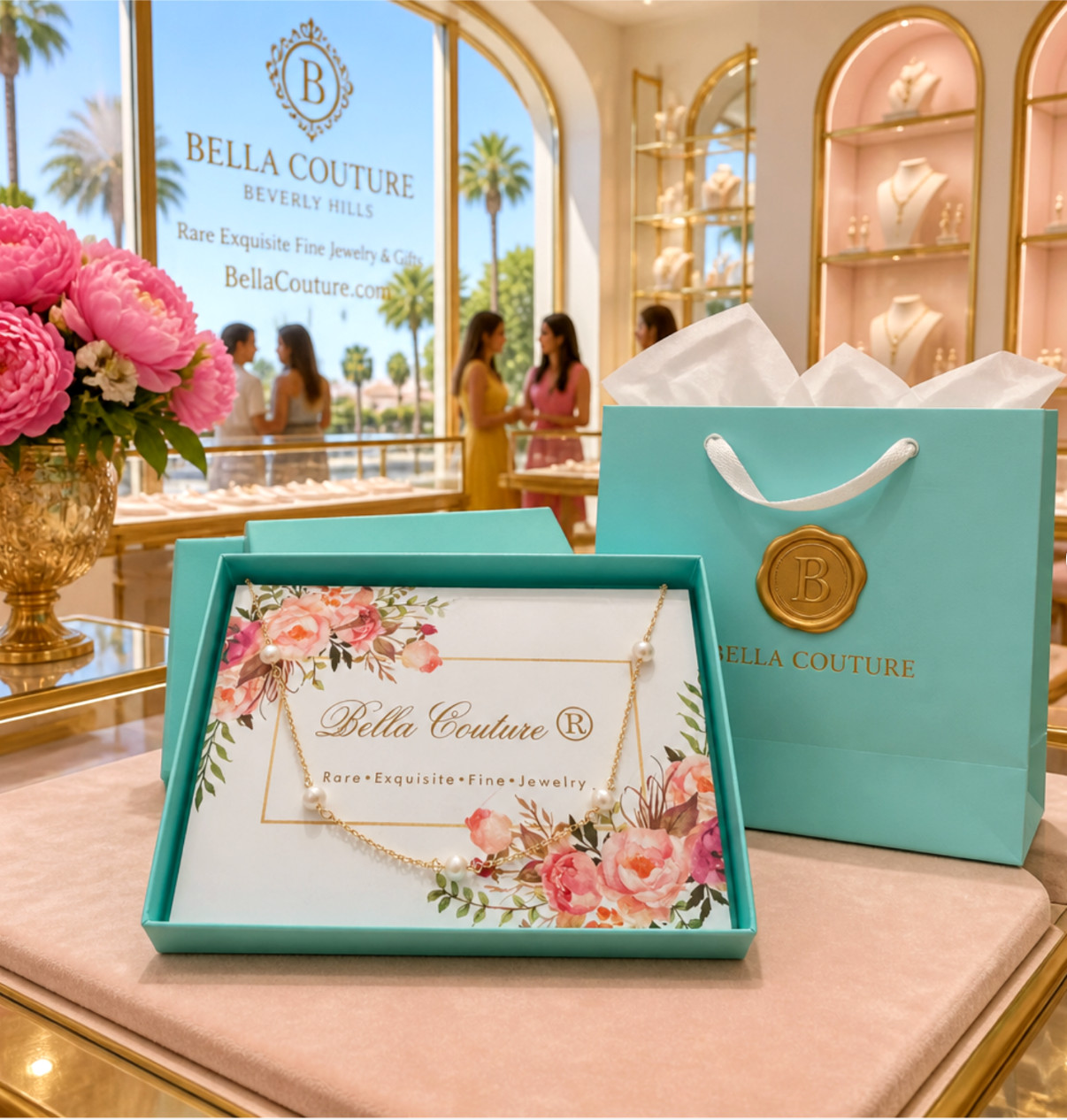 ❤️ NEW RARE 14K YELLOW GOLD SLEEPING BEAUTY TURQUOISE STATION NECKLACE 18″ – 16″
