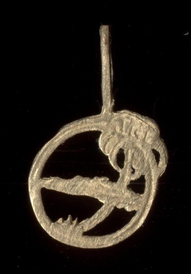 10K 16mm Solid Yellow Gold Palm Tree Beach Island Ocean Plant Pendant Charm Ps