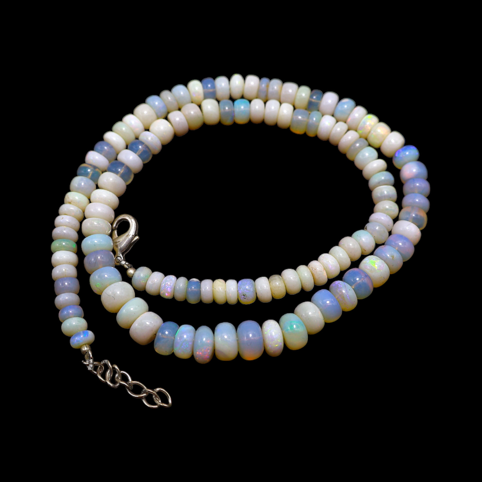 Smooth Fire Opal Beaded Not Applicable Rondelle Ethnic Unique Necklace Jewelry