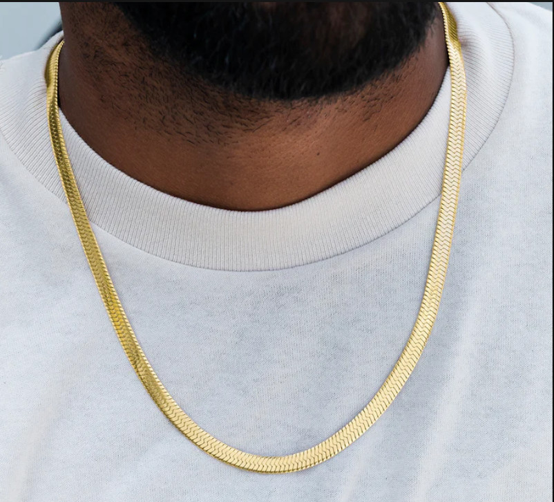 Herringbone Chain in Yellow gold – Multiple sizes available