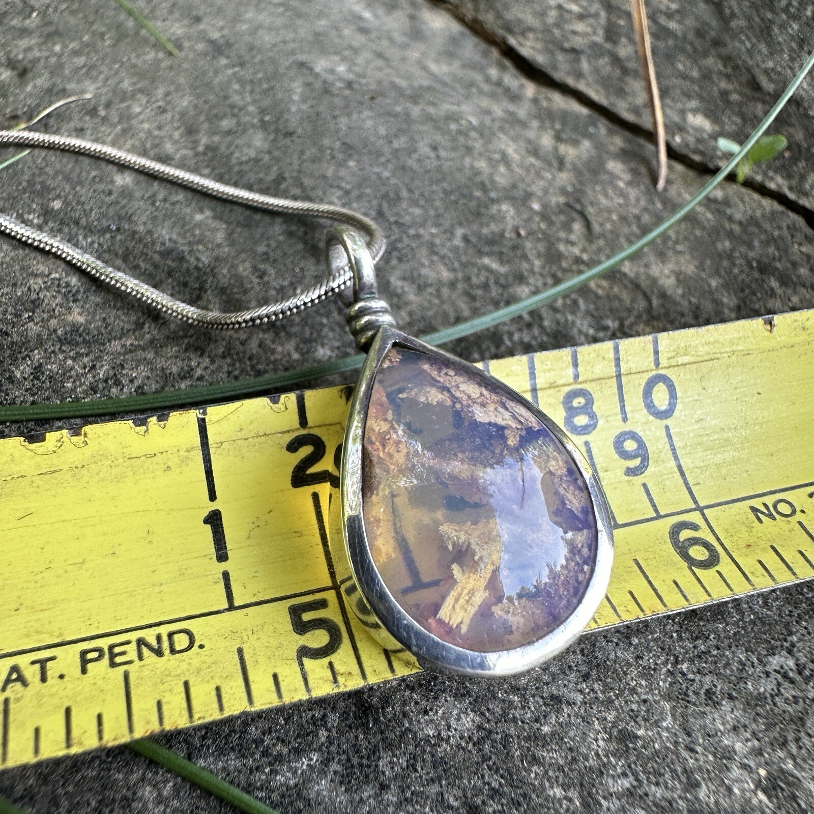Natural Australian Boulder Opal Pendant Sterling Silver Necklace Micky Roof