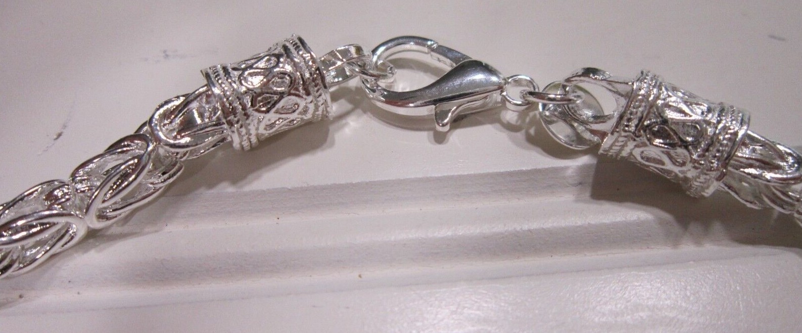 Sterling Silver Plated Men/Women’s 20 inch 5MM Spigot Necklace 43G