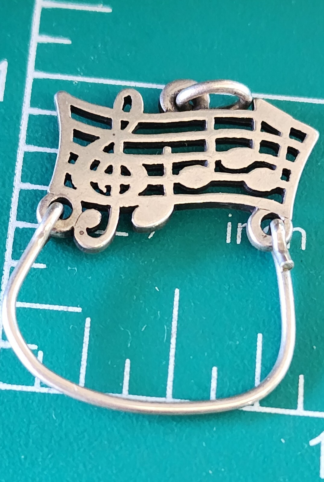 Retired James Avery Music Themed Charm Holder with JA Box!