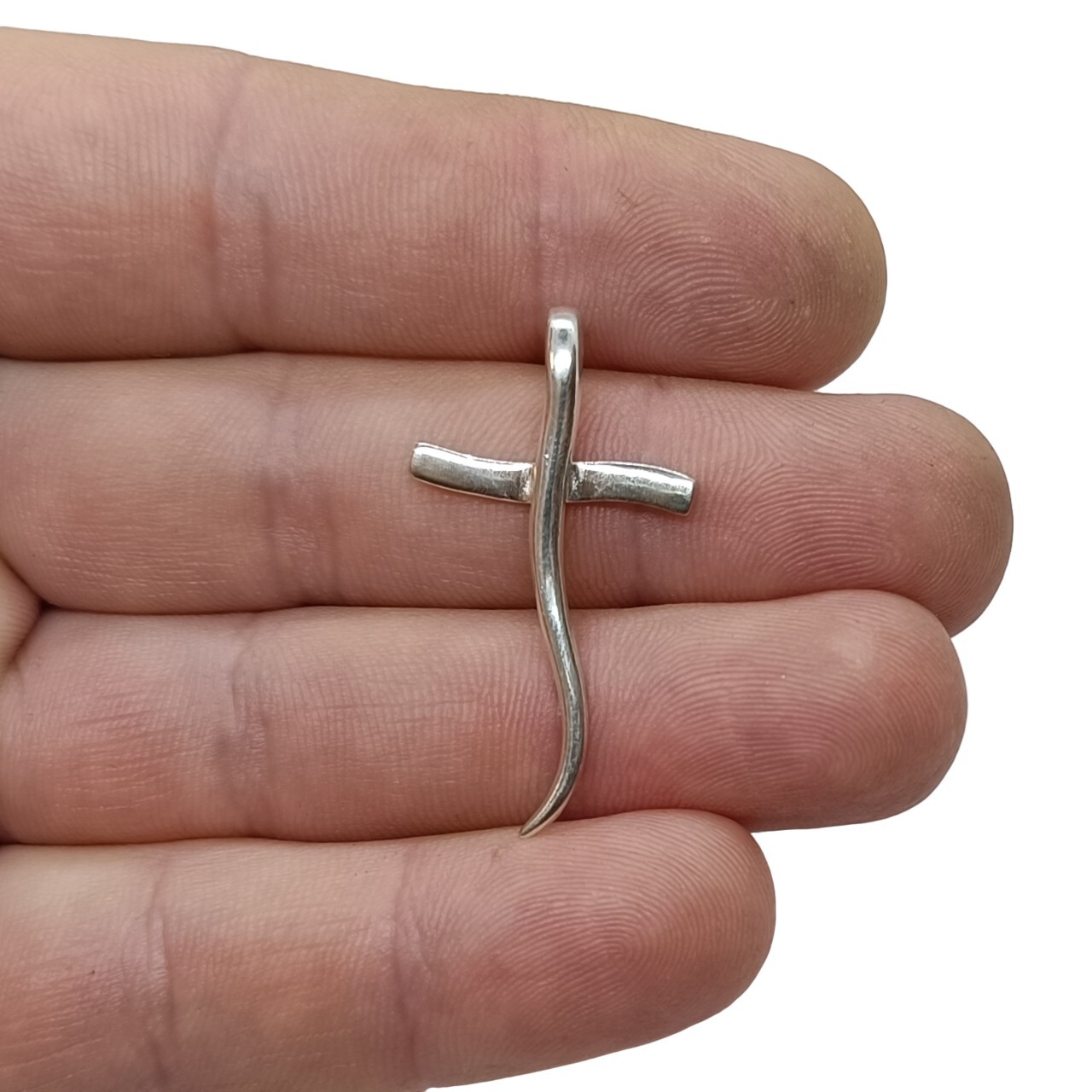 Handmade Sterling Silver Pendant Cross Hallmarked 925 Nickel Free