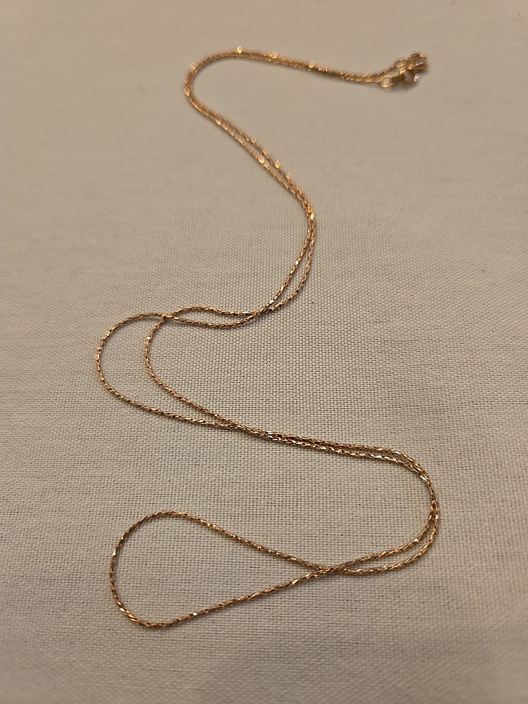 Italian14kt RG/925STERLING Snake Chain Diamond Cut,24″L, Lobster Clasp,…