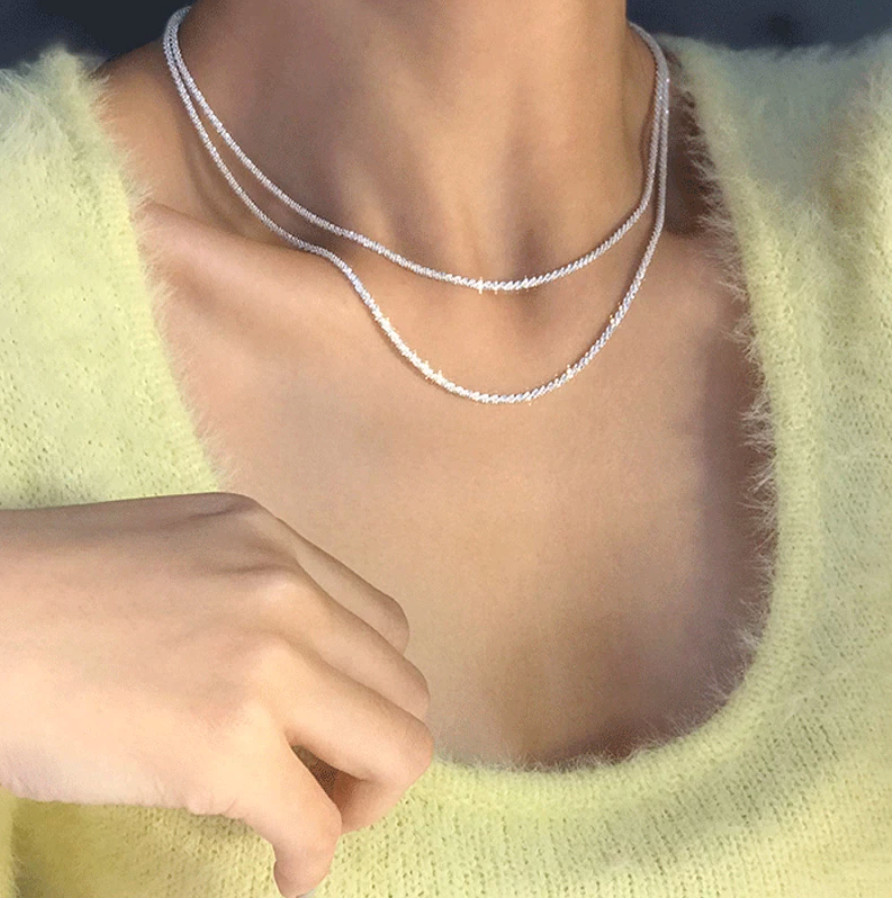 Italian 925 Solid Sterling Silver 1.5MM Diamond Cut Roc Chain Necklace 16″- 30″