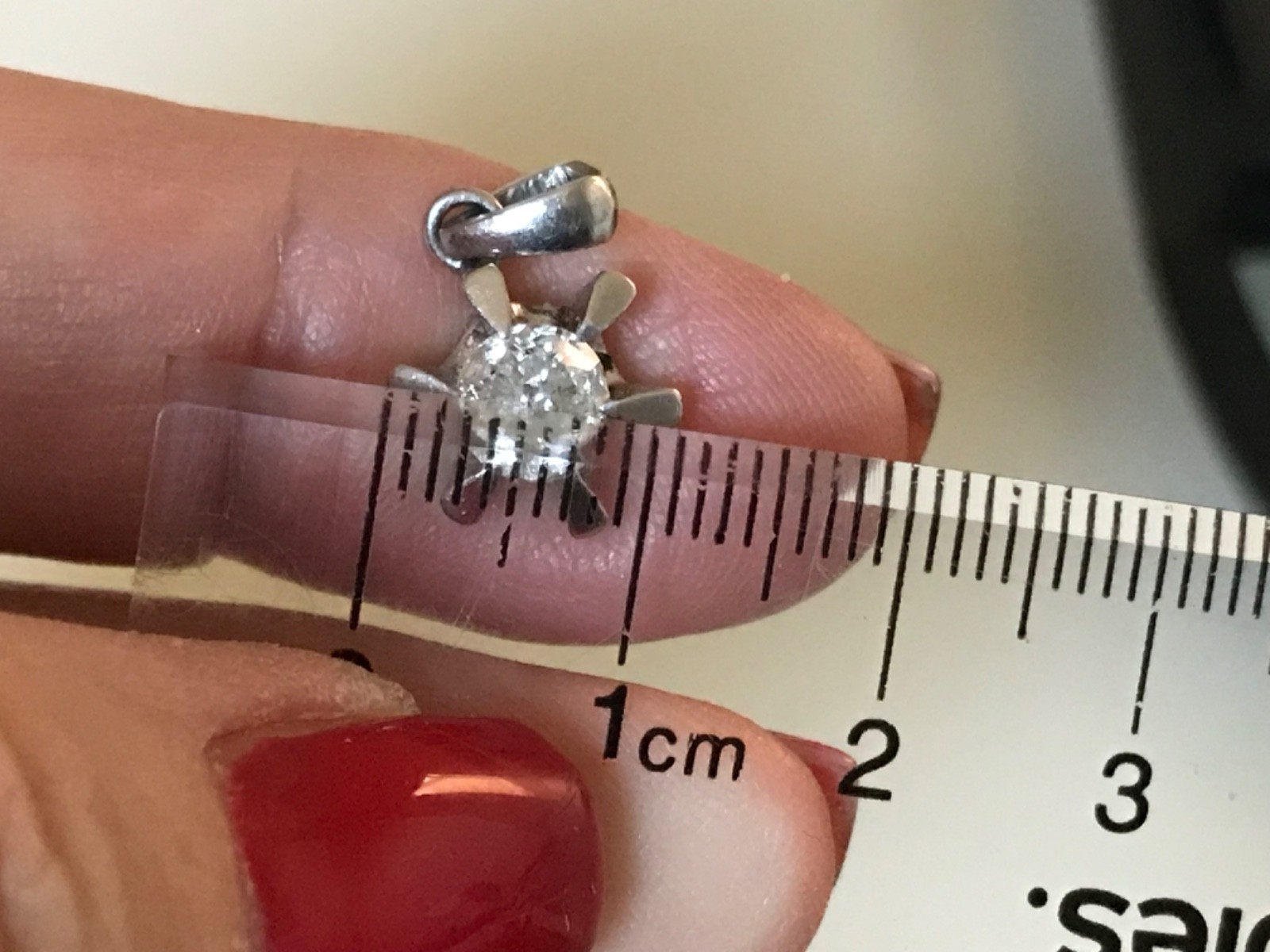 platinum diamond pendant 1ctw 2.99g 11mm white 900 platinum 6 prong natural