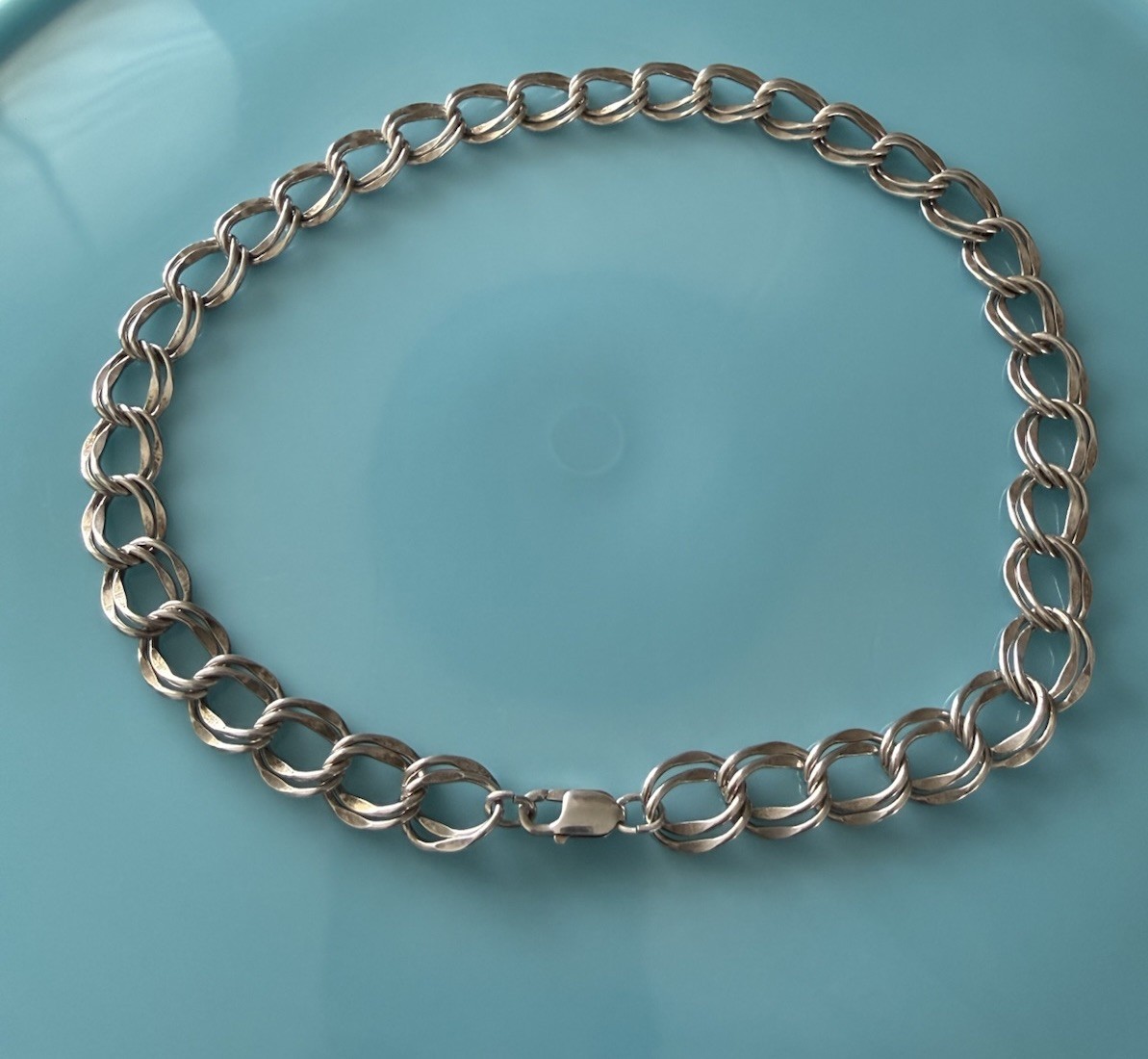 18” Sterling Silver 925 Double Curb Link Chain Necklace Solid 53g