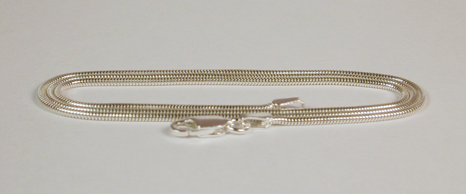 Sterling Silver Snake Chain Necklace 1.4mm 16″, 18″ or 20″ Free U.S. Shipping
