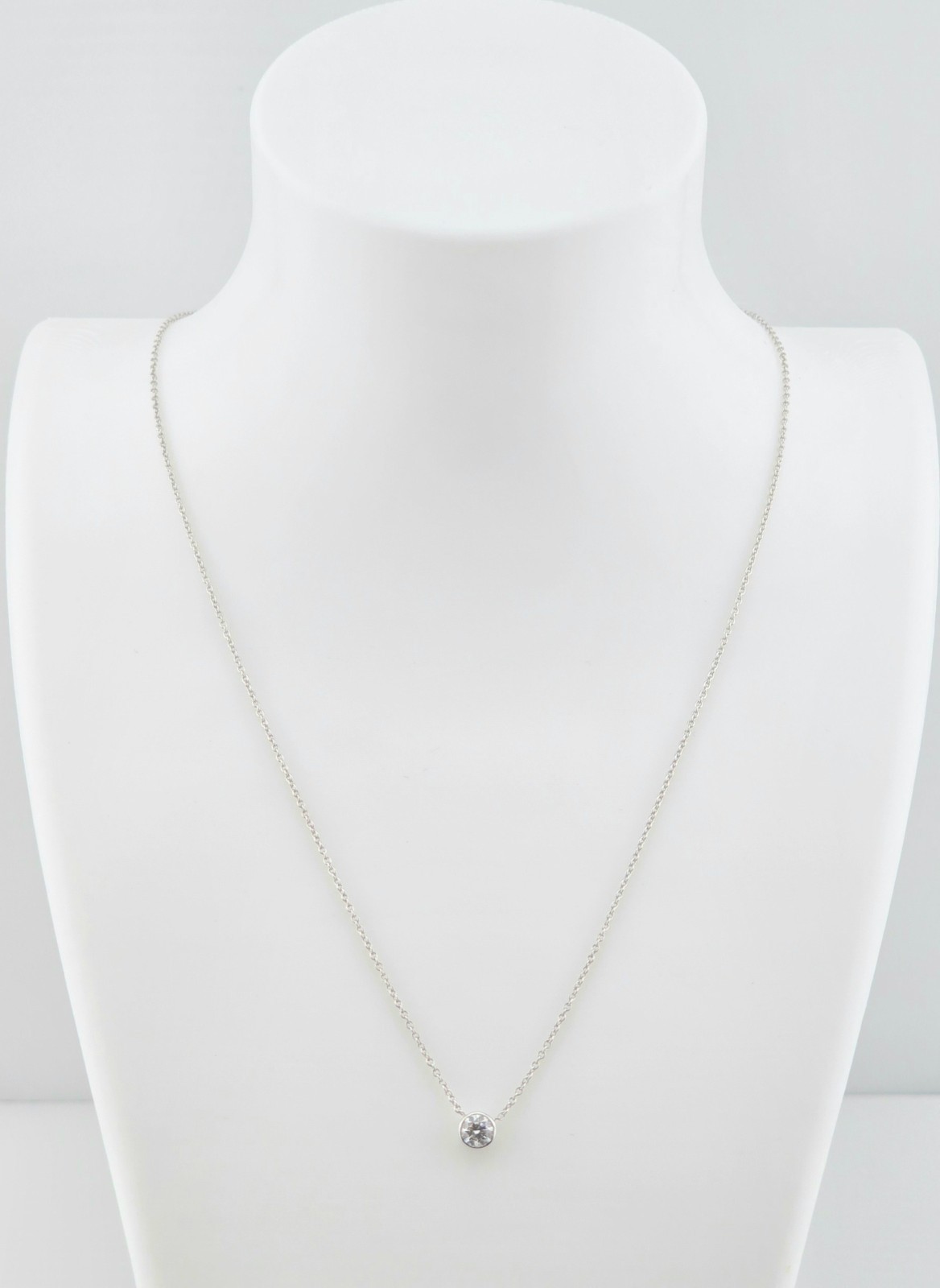 14K WHITE GOLD DIAMOND NECKLACE .25CT 16-18″ – 726457