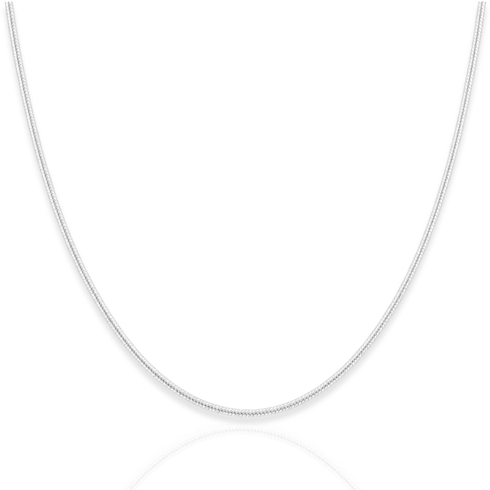 925 Sterling Silver Baby Snake Chain Necklace – 1mm