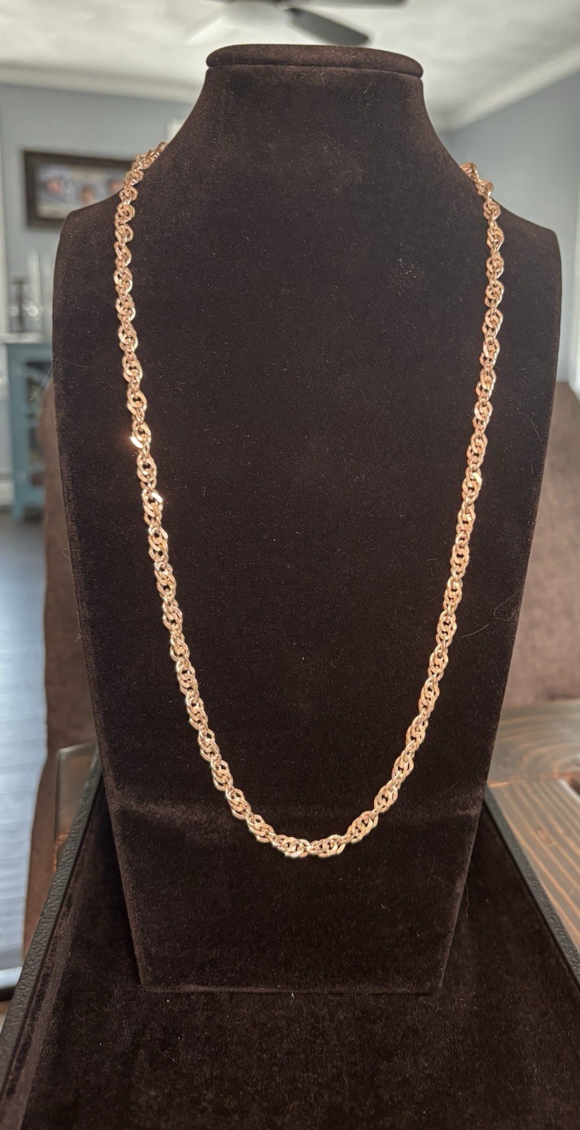 Sterling Silver Marked Made In Milor Italy 24” 24.5 Grams Stunning Necklace