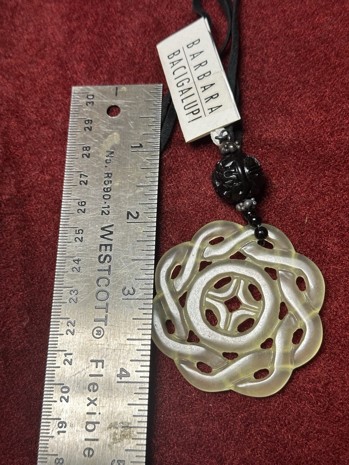 Barbara Bacigalupi Umanobead Friendship Pendant Necklace Sterling Silver 925