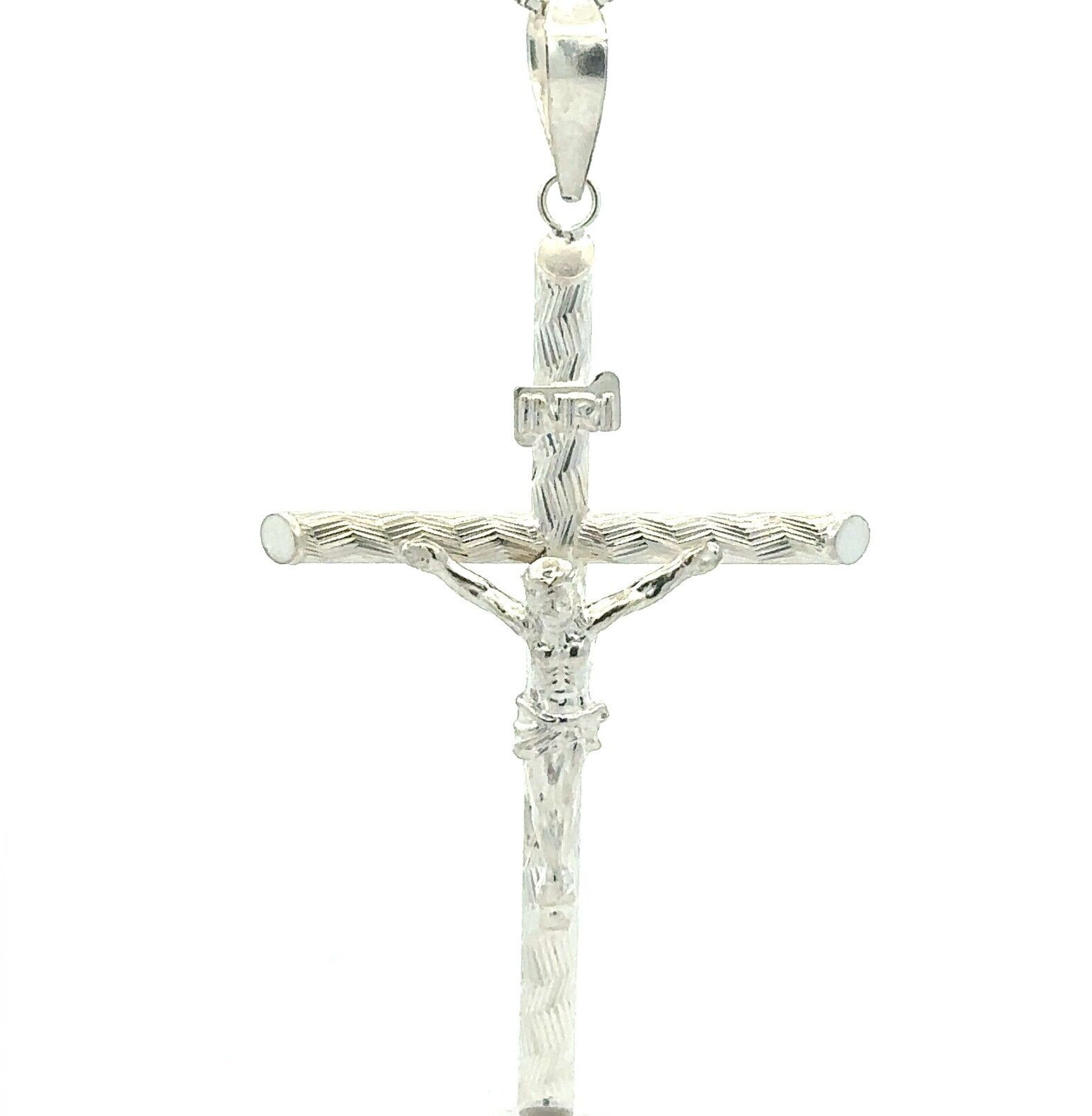 Sterling Silver Crucifix/Cross Pendant (1 1/2 x 2 3/4 Inch)
