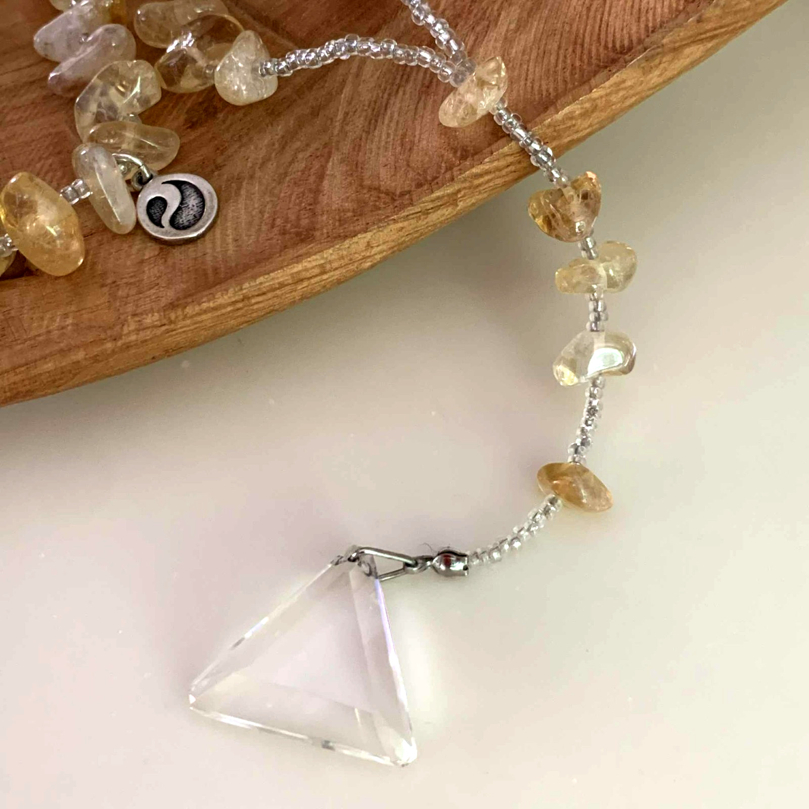 Energy Muse Exquisite “SACRED CITRINE” Necklace 26″ “Light-Happiness-Healing”