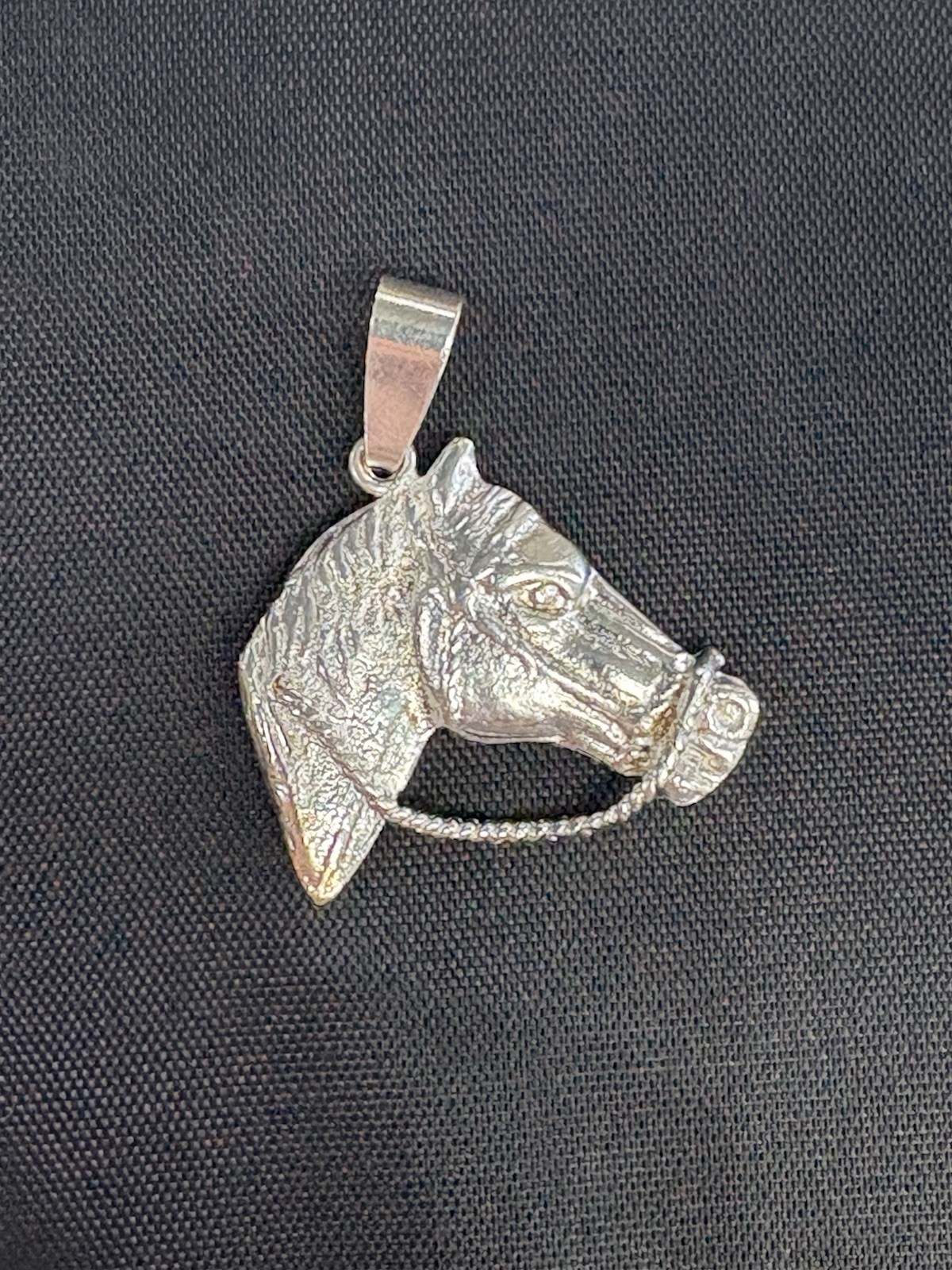 925 Sterling Silver Horse Head Pendant